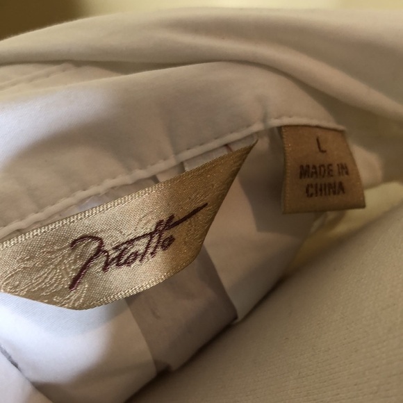 Motto Australia Is hire Cotton Pleated Button Down Shirt L - Picture 3 of 7